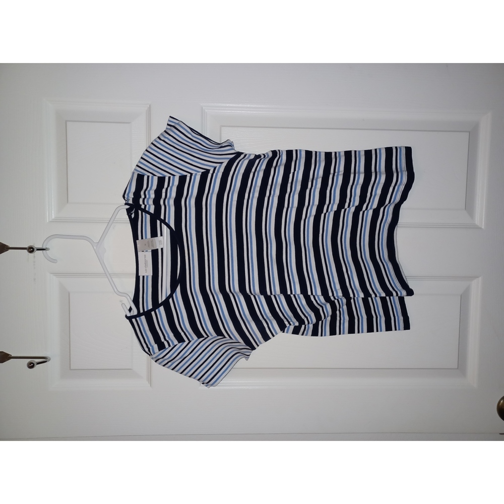 Liz Claiborne Lizsport Striped T Size M